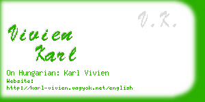 vivien karl business card